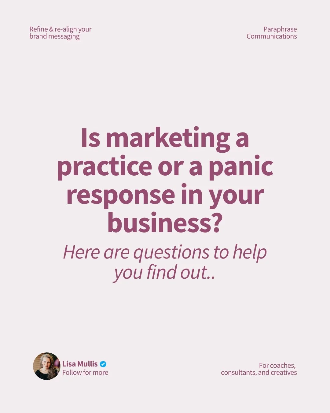 Most service providers don't realize their marketing has become a panic response until the pipeline makes it impossible to ignore.

Marketing only feels urgent when something is wrong which makes you inconsistent in your efforts. This pattern has a n
