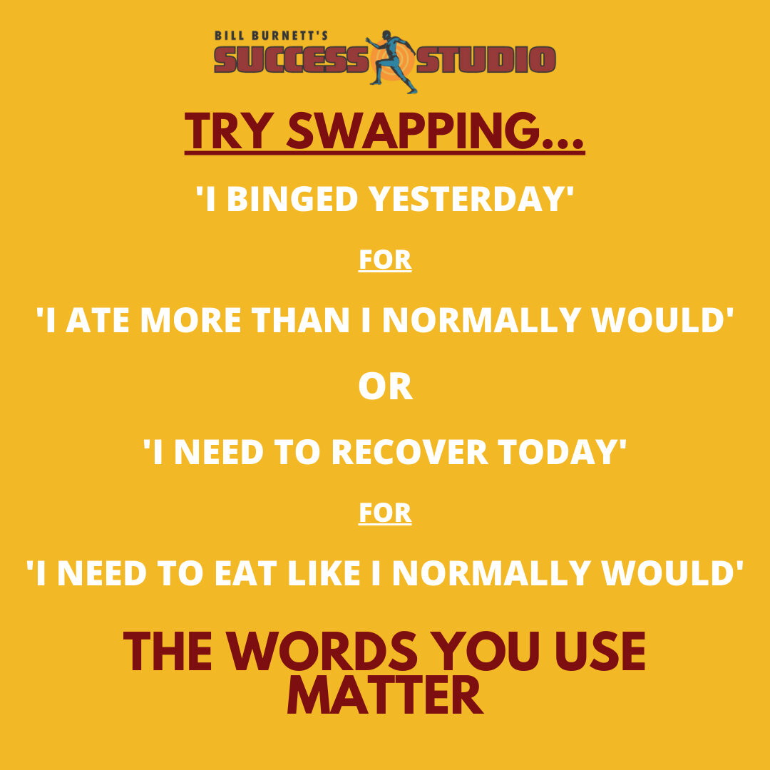 Monday reminder: the words you use matter. ​​​​​​​​
​​​​​​​​
Are you ready to reframe your relationship with food and meet your goals? Email info@bbssnorth.com to schedule a Complimentary Nutrition Assessment