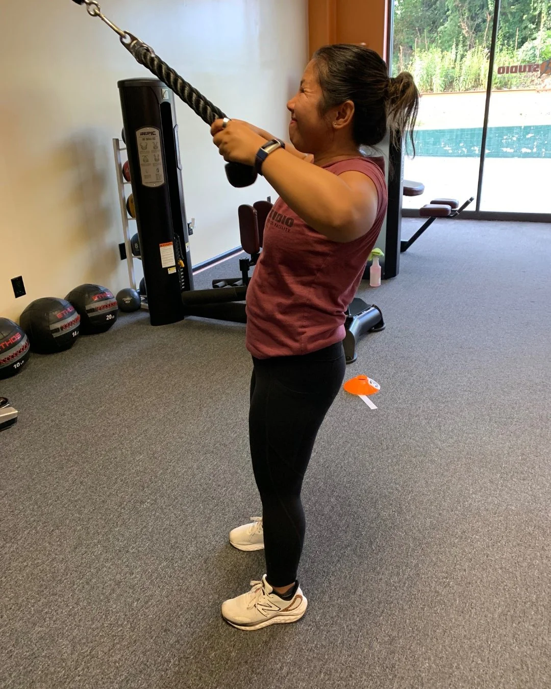 This is Fit over 40! Maria is showing us that hard effort pays off- strong, focused, and moving through every day with more energy and confidence.

Ready to see your version of Fit Over 40? Call 434-984-2277 to get started!