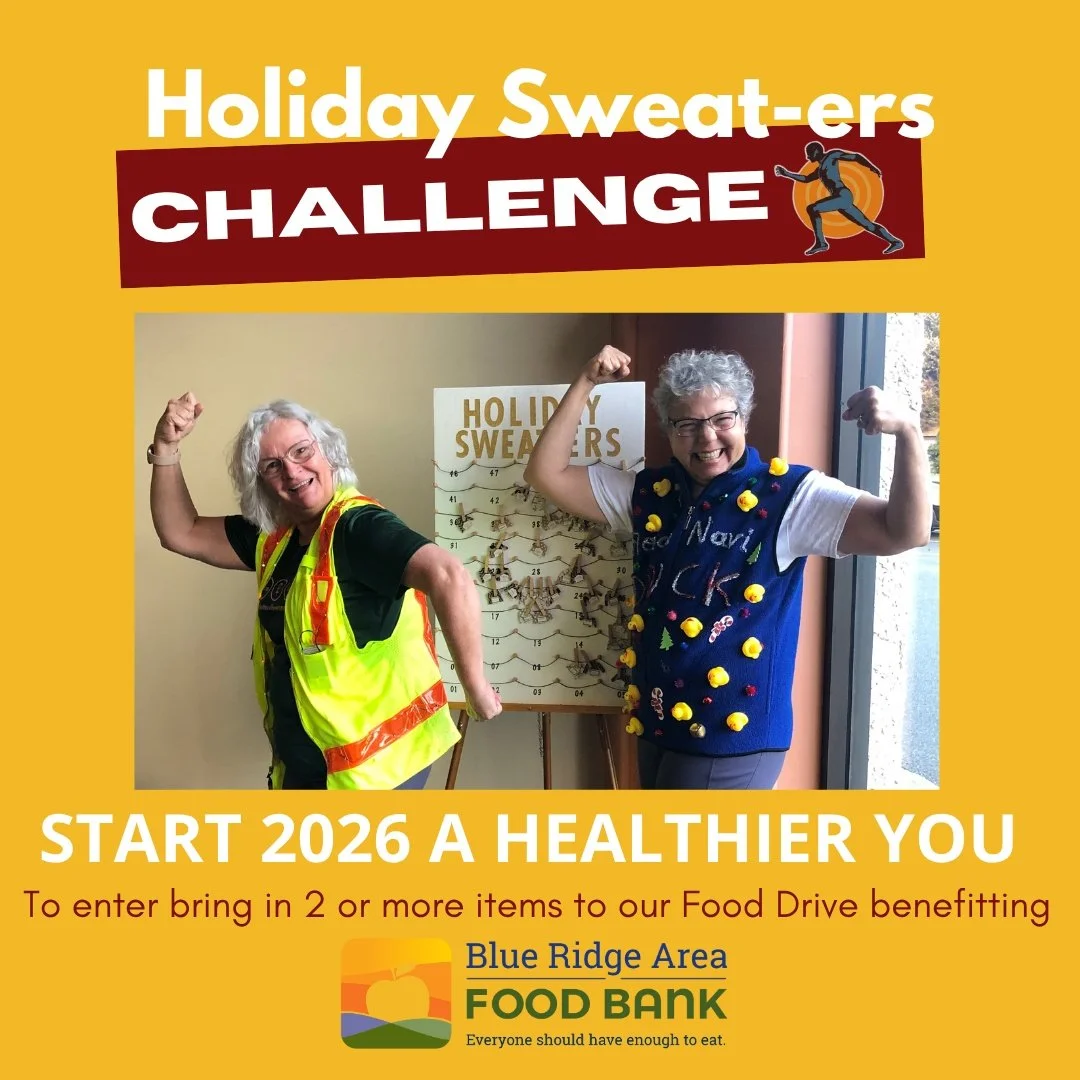 Our Holiday Sweaters Food Drive begins TODAY!

Bring 1-2 canned goods to the bins by the front enter our most anticipated annual challenge- Holiday Sweaters!

This challenge is built to help keep you on track with your fitness goals through the busy 