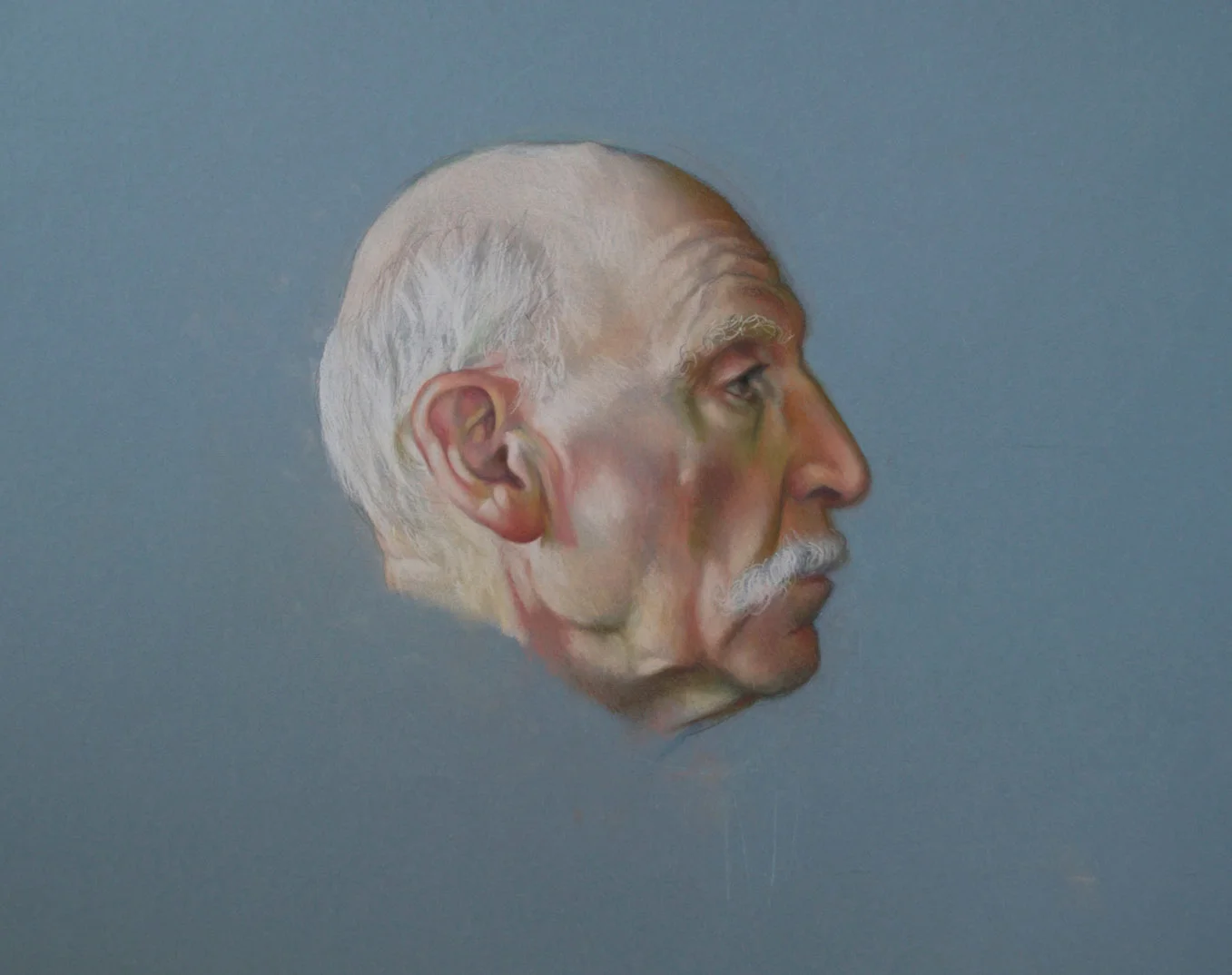 Portrait, pastel on archival paper, 25 x 19"