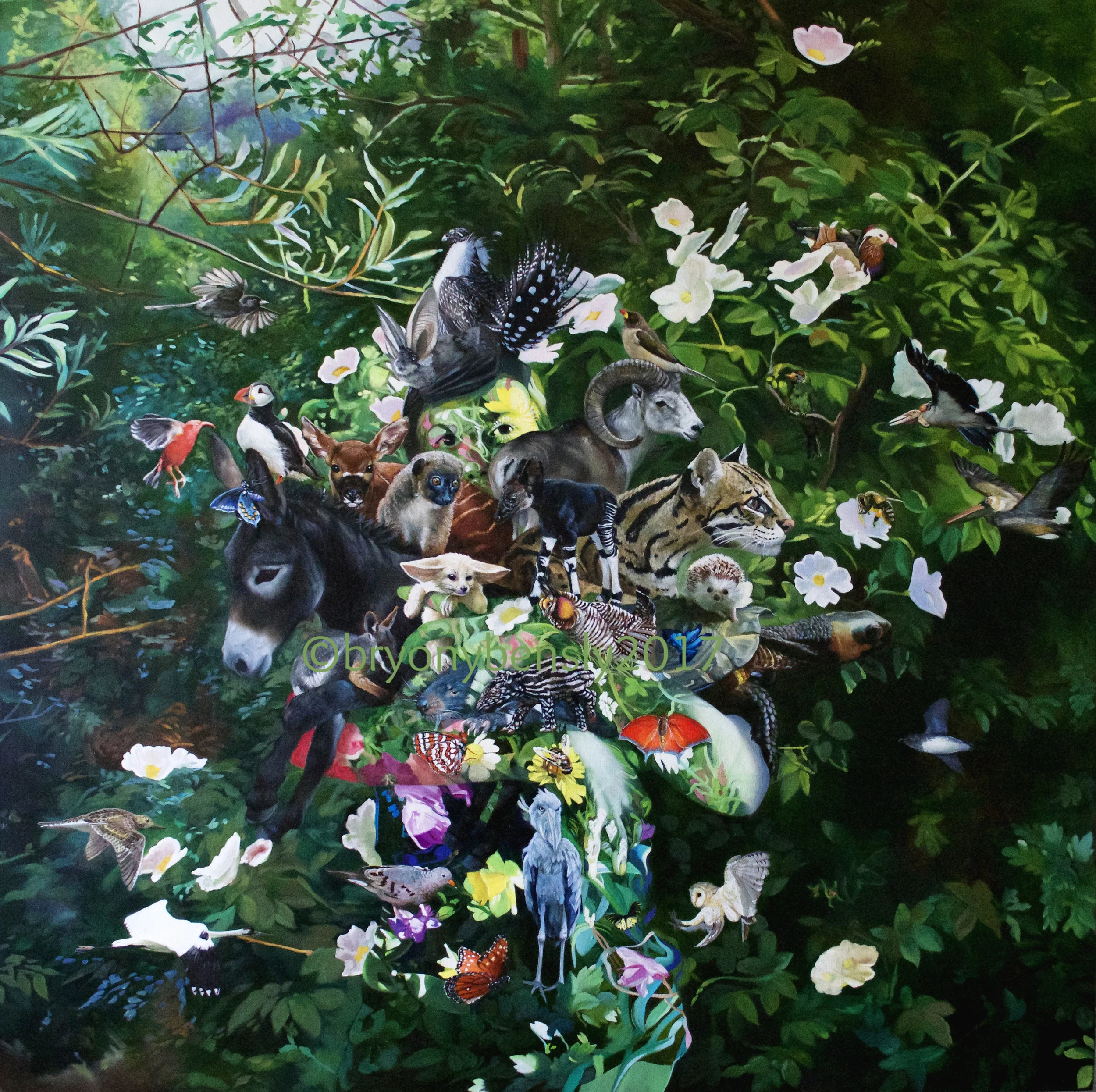 Gaia, 48" x 48", oil on canvas