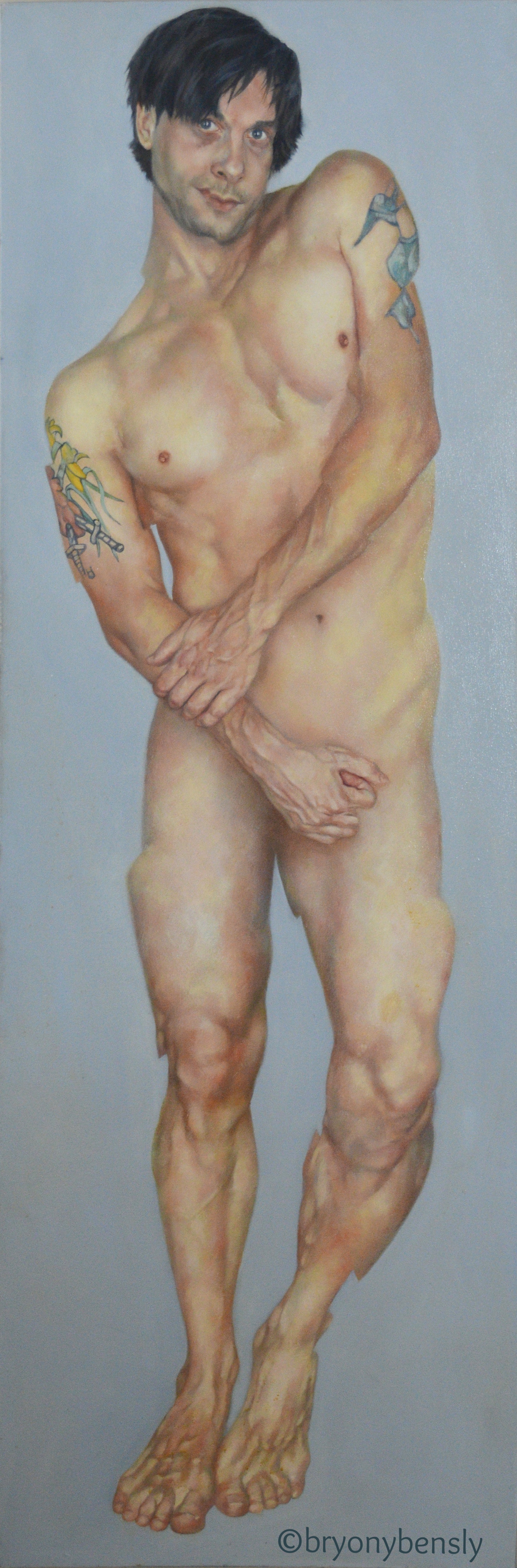Fragmented Self, 24" x 72", oil in canvas