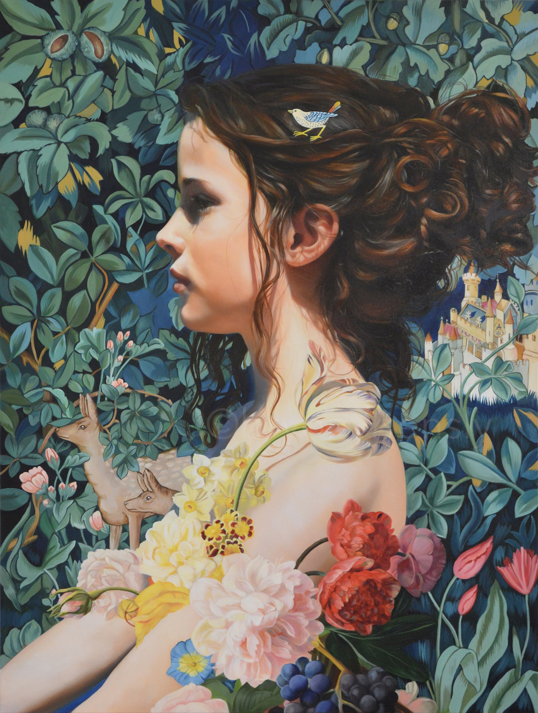 Titania, oil on canvas, 36 x 48 "