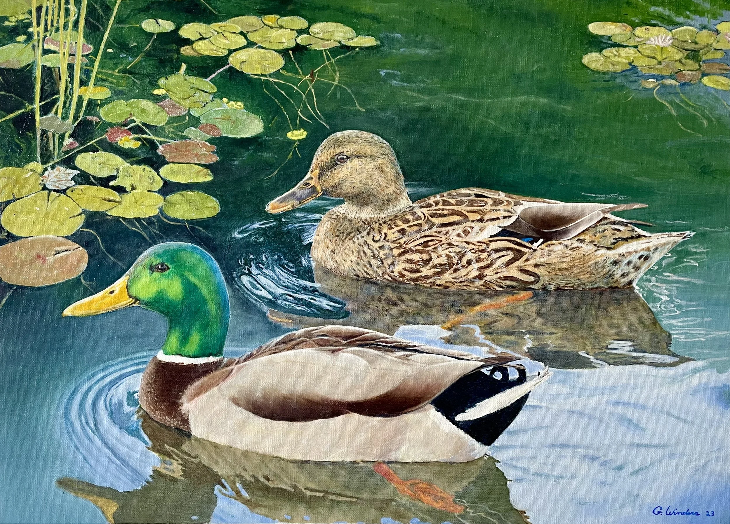 "Into the Shadows"  original oil painting