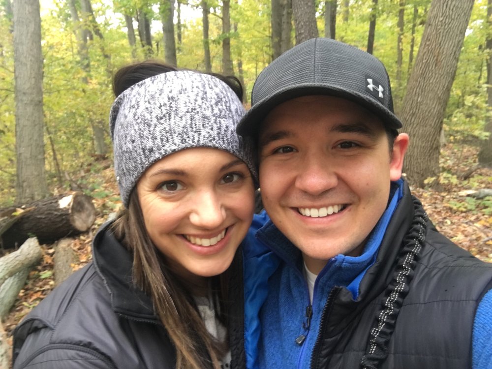 Here’s Dr. Andrew and I on a hike!