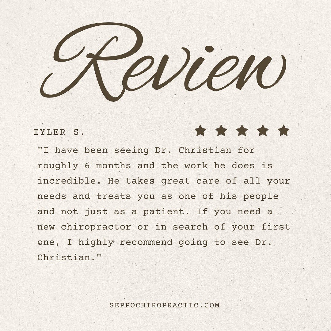 When you come to Seppo Chiropractic, you&rsquo;re not just another number or another patient. Our goal is to care for you individually and personally, by getting to know you and your chiropractic needs through more 1-1 time and intentional care. 

We