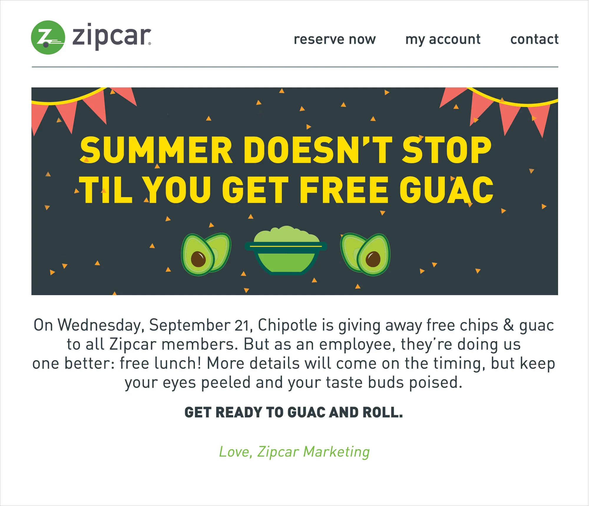 Chipotle Promotion Email 