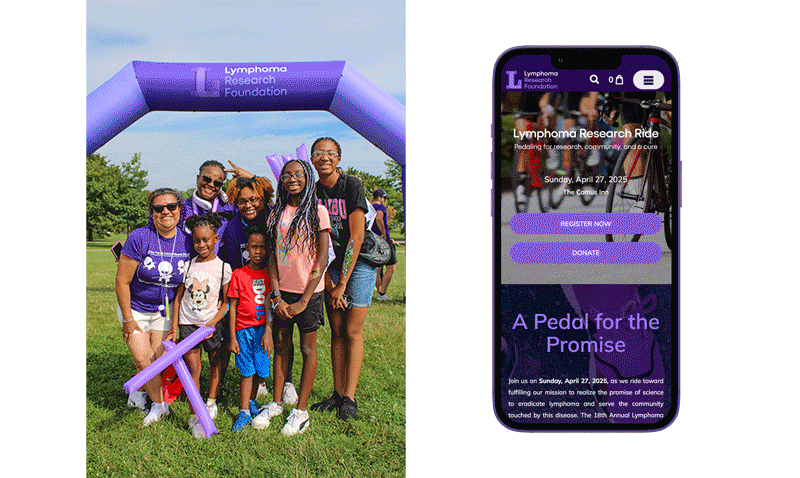    We used GoFundMe to create individual registration pages for our fundraising events like the Lymphoma Walks and the Research Ride which raise thousands of dollars for the foundation each year. 