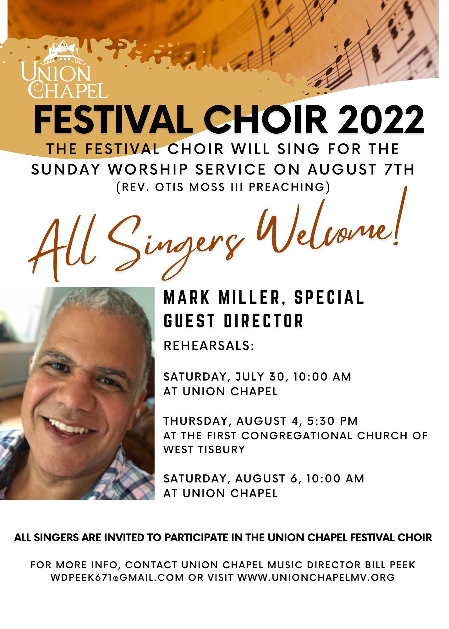 Event Calendar — Union Chapel