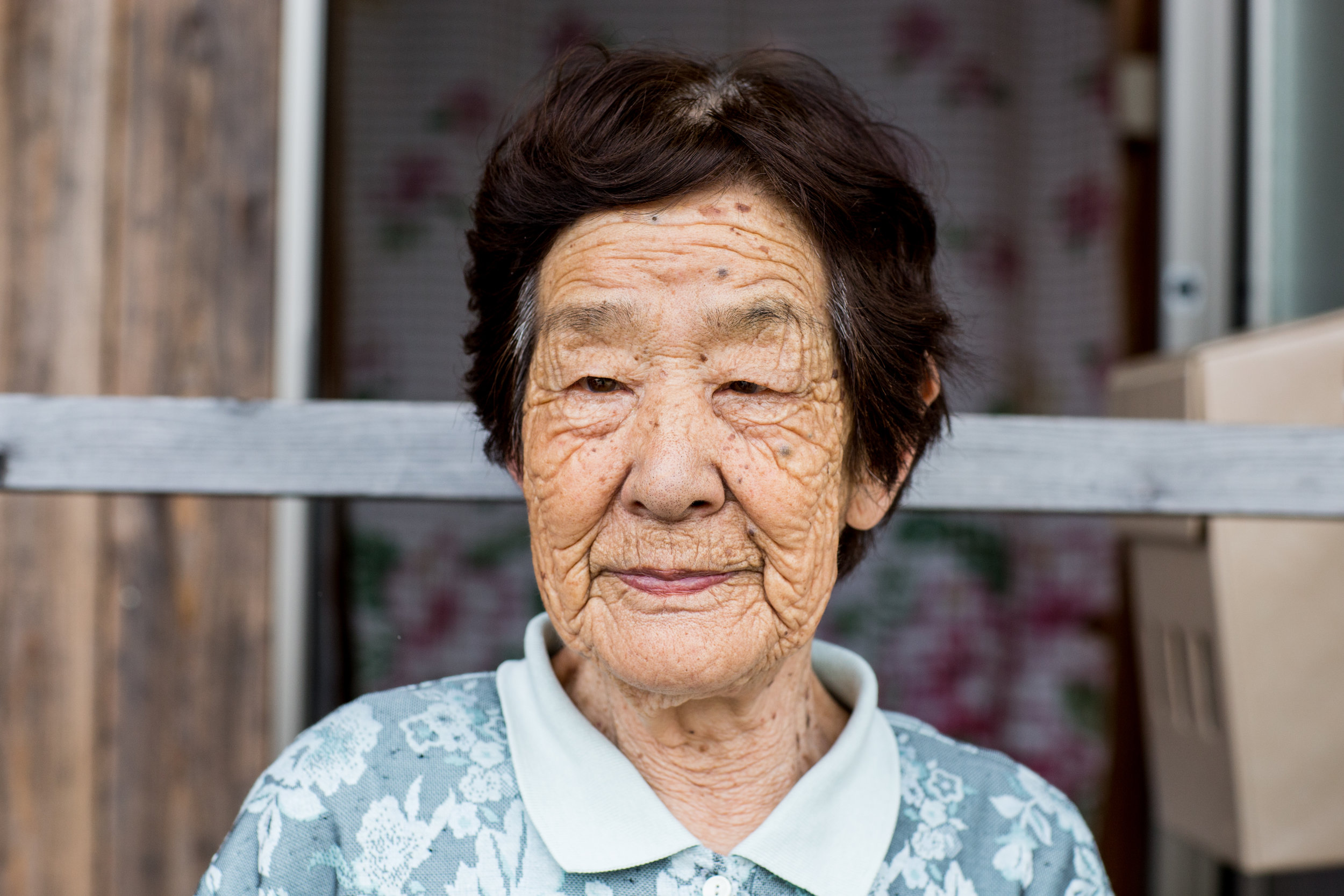  Kiyoko Shiga, 88, and her two children, were forced to evacuate from their home in Naraha when the Fukushima Daiichi Nuclear Power Plant experienced a triple meltdown following the 2011 Tohoku earthquake and tsunami. Along with many other evacuees, 