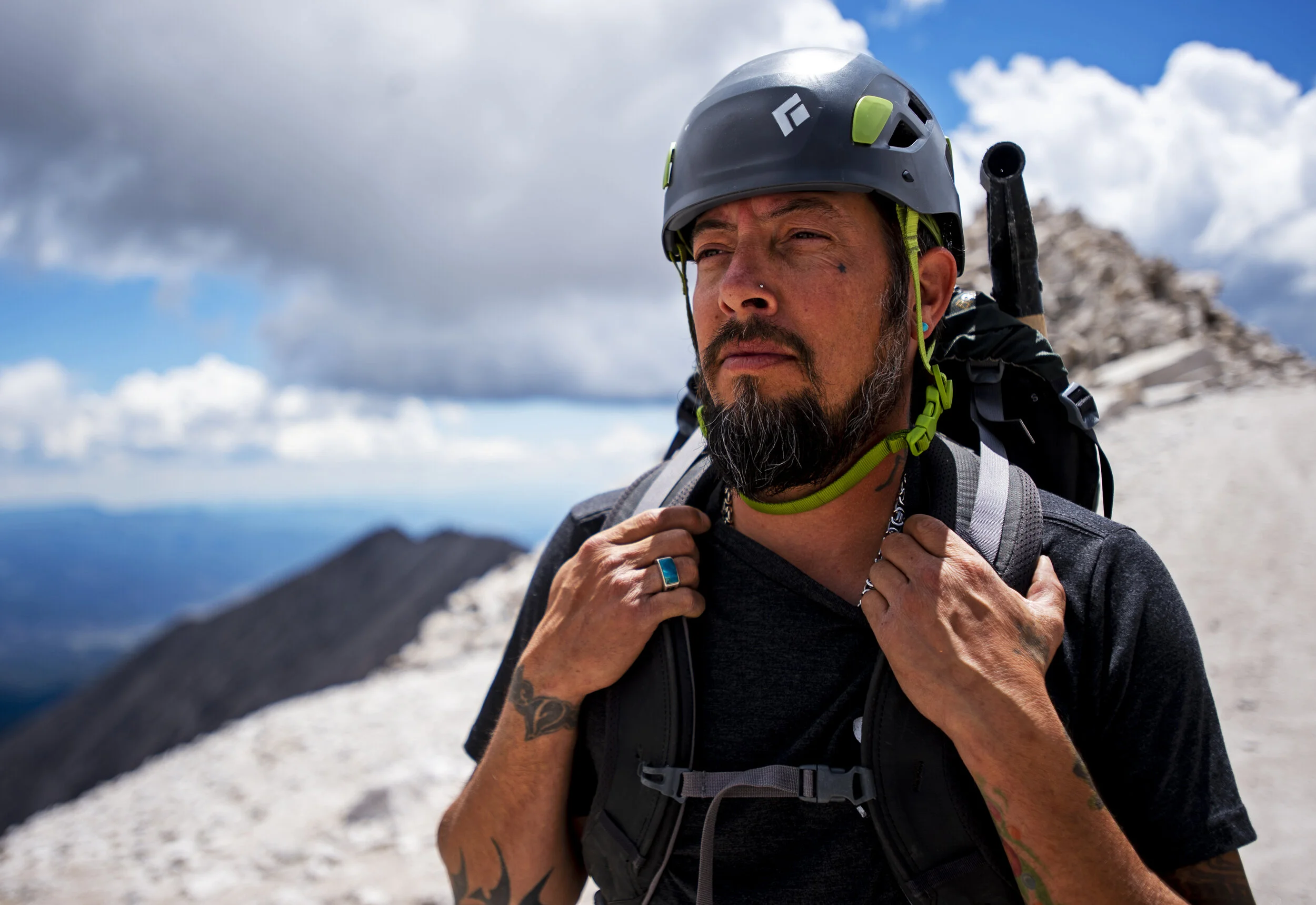  Prospector Jason Roy, 40, looks out toward a ridge near the summit of Mount Antero. Roy and his partner Ian Schimpfle are "rising stars" on North America’s highest gem field. 