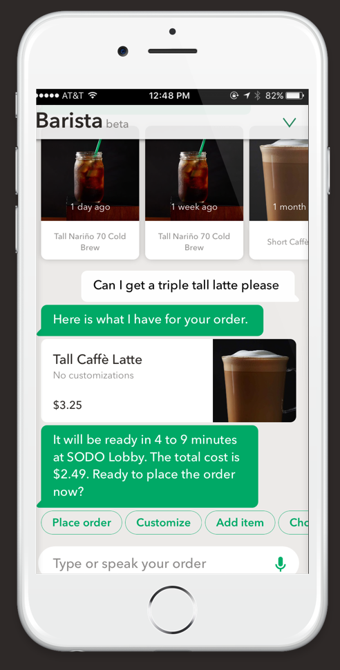 Source: http://www.geekwire.com/2016/coffee-chatbot-starbucks-unveil-starbucks-barista-ai-technology-placing-mobile-orders/