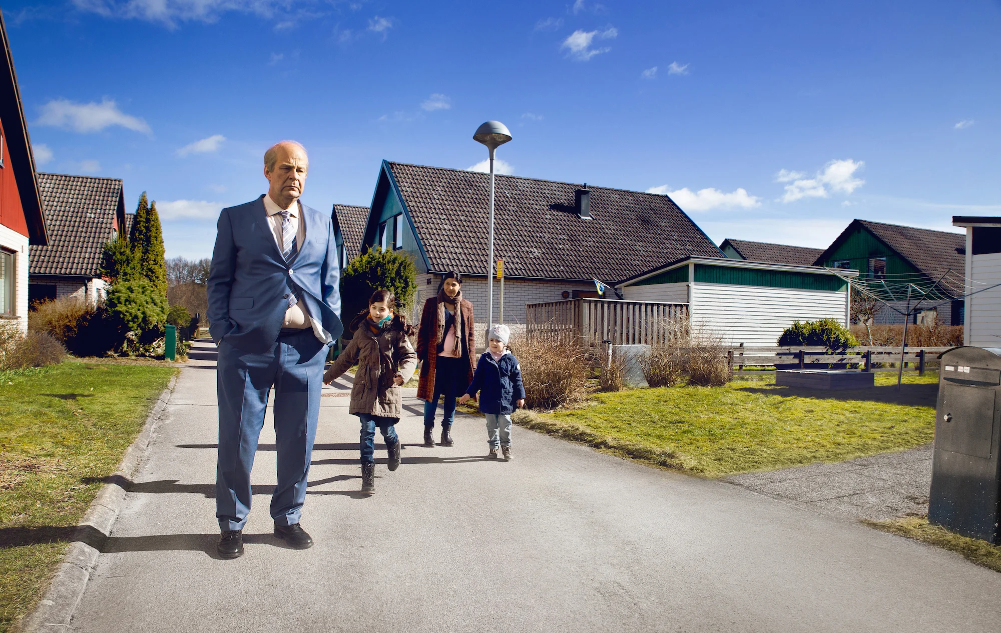 Rolf Lassgård som Ove i Hannes Holms film «En mann ved navn Ove».