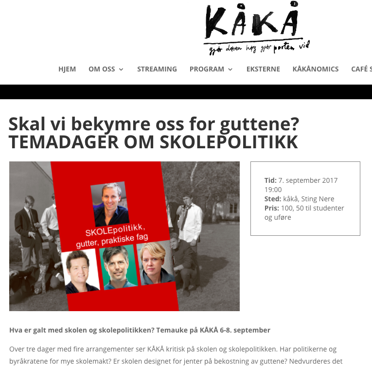 Skal vi bekymre oss for guttene?
