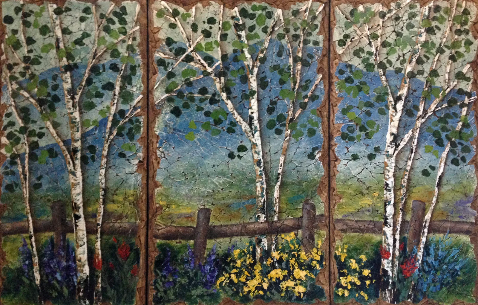 Meet Me At Our Spot 48"x74" triptych (RS14037)