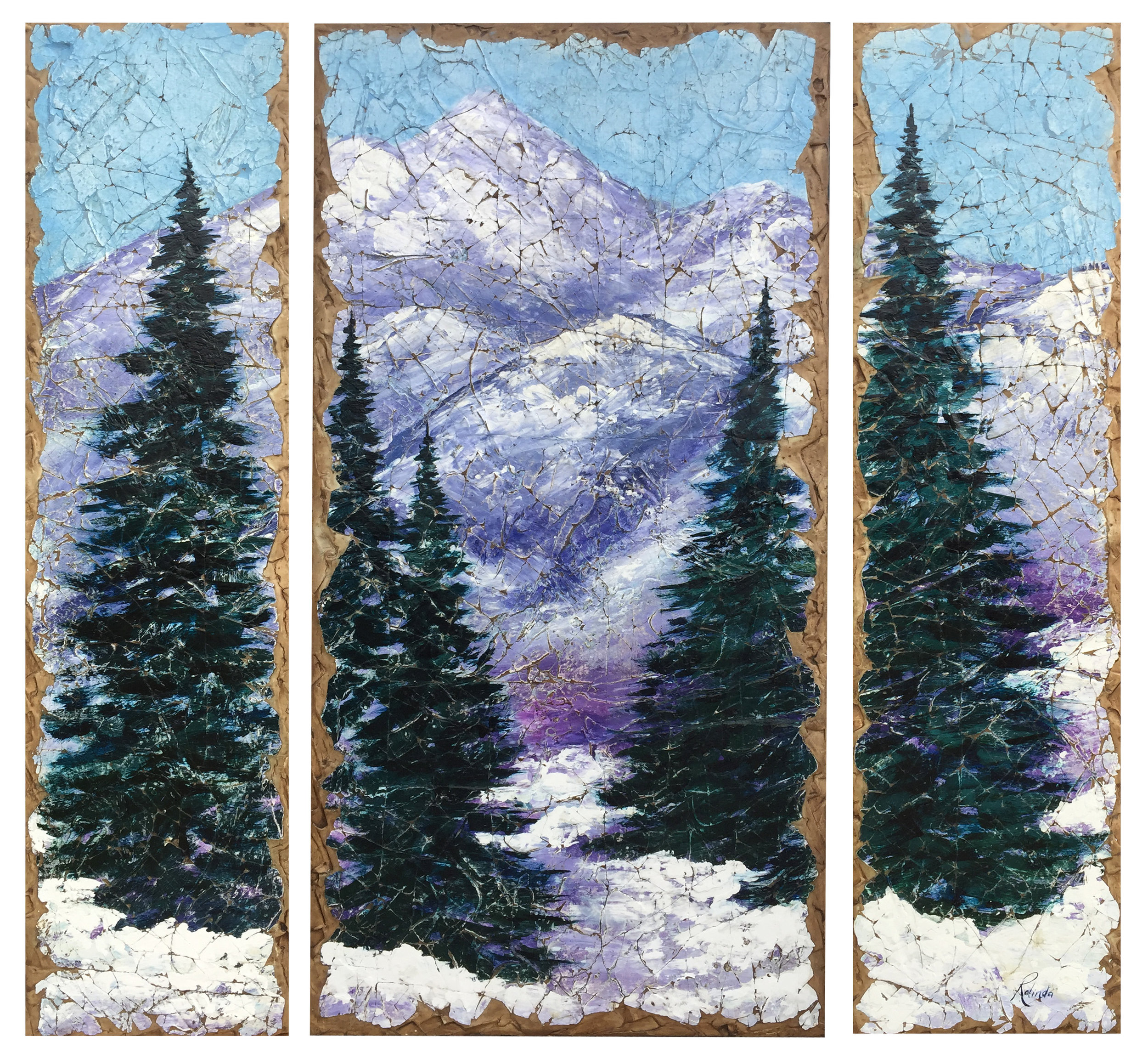 Time For Another Back Country Adventure 48"x48" triptych (RS16120)