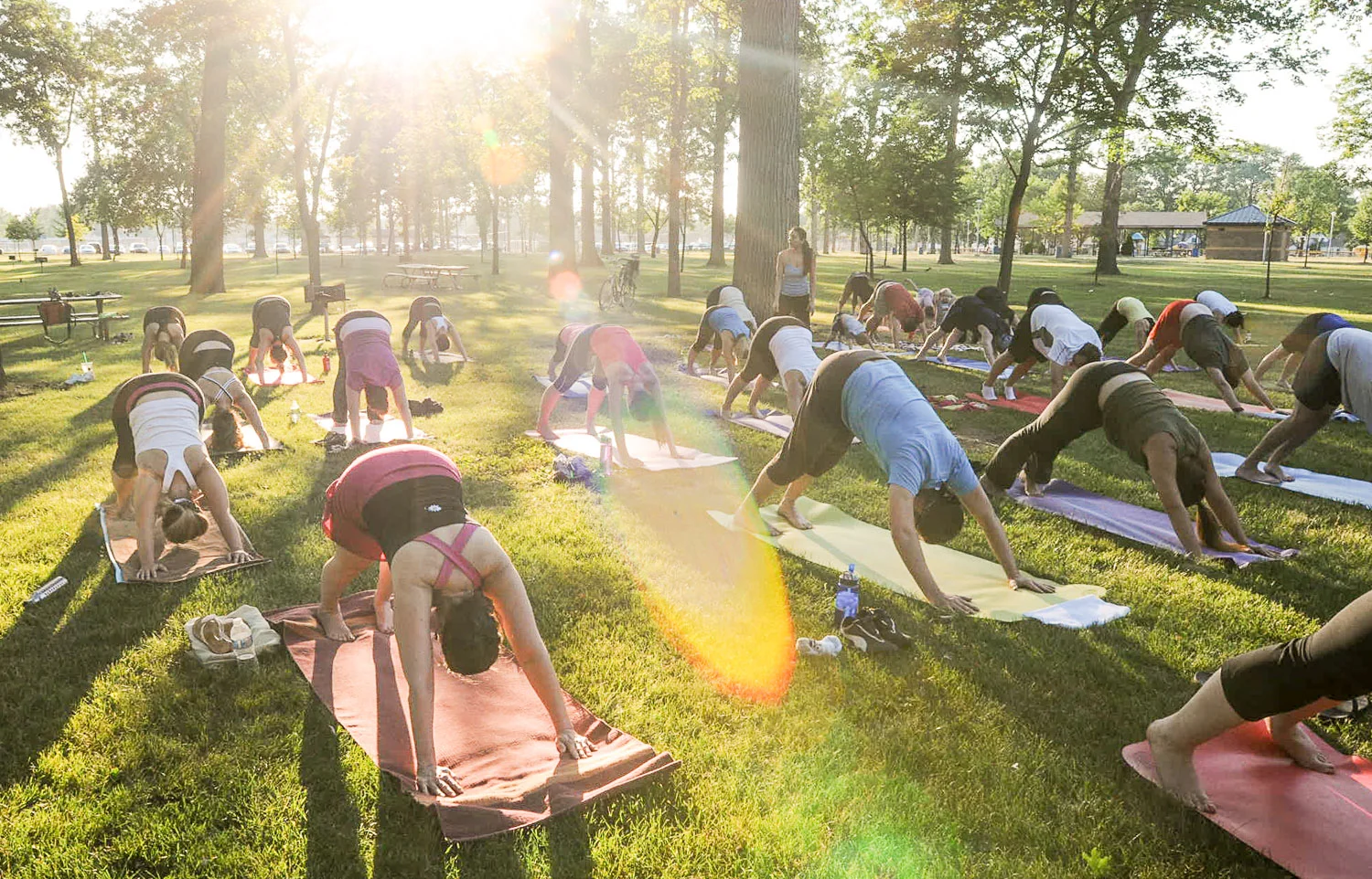 Yoga on Belle Isle