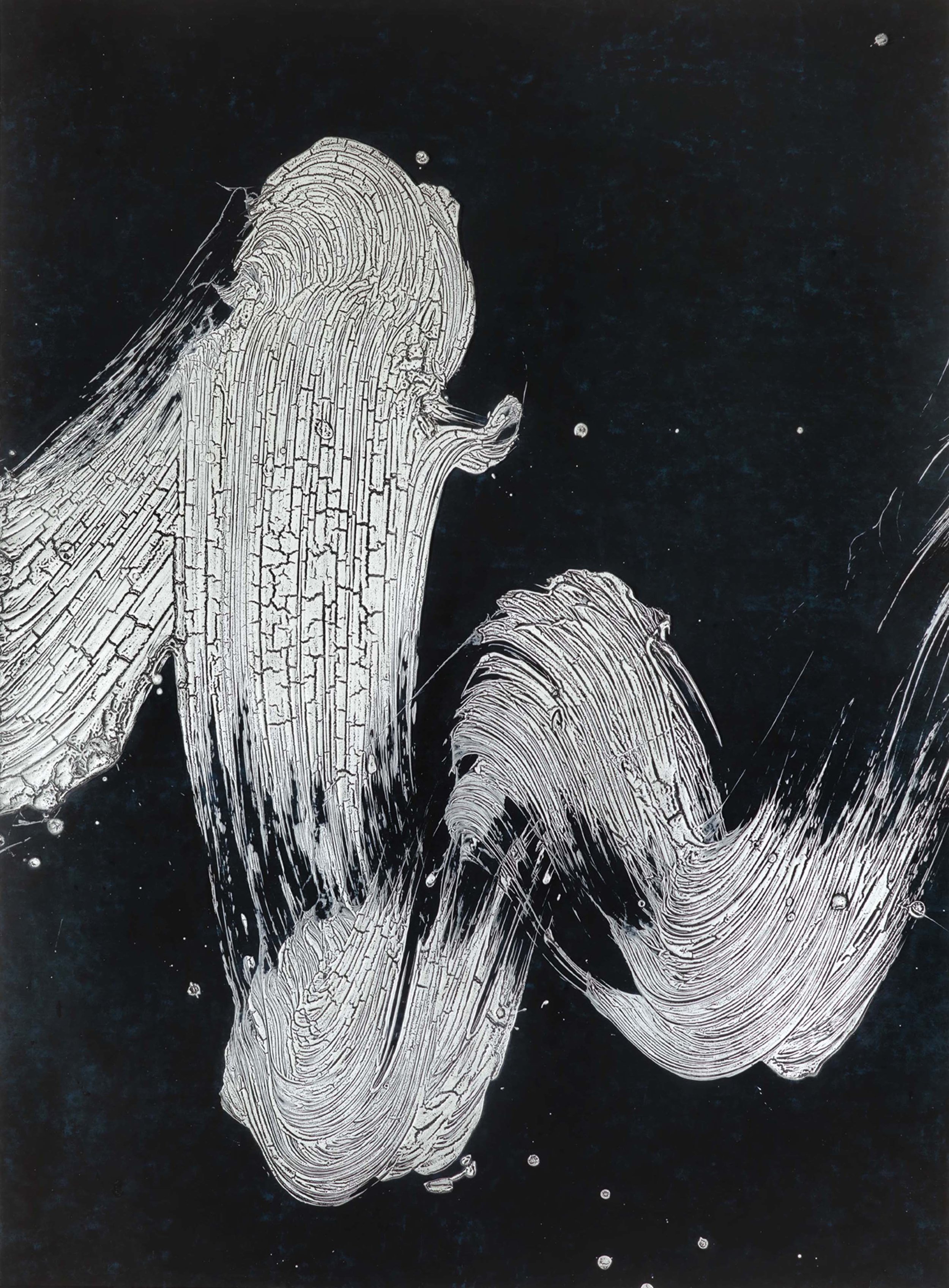 Fabienne Verdier, Tinte, Pigmente und Lack auf Leinwand, 183 × 135 cm