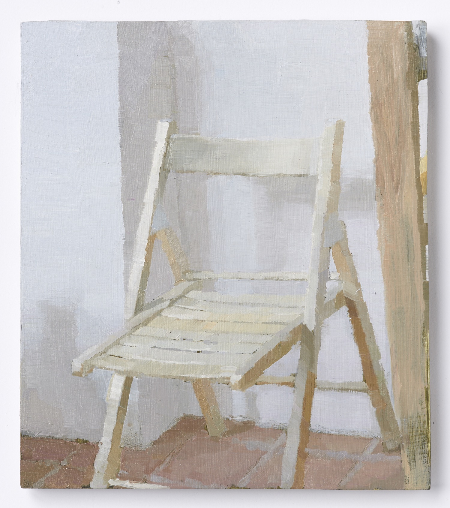 I rommet XI, 2018, Oil on plywood, 21 x 24 cm