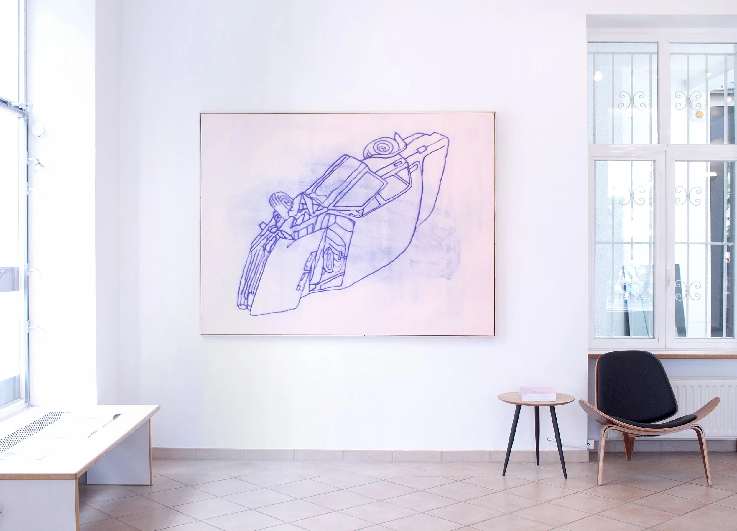 Ausstellungsansicht, Toy Stories, Valerius Gallery, Luxembourg, 2020, Crash Car 1