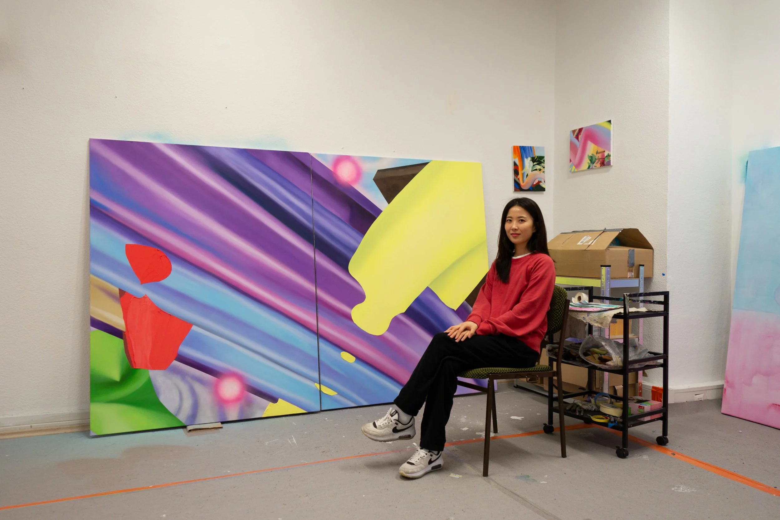 Eunjeong Kim in ihrem Studio, Foto: Eunjeong Kim