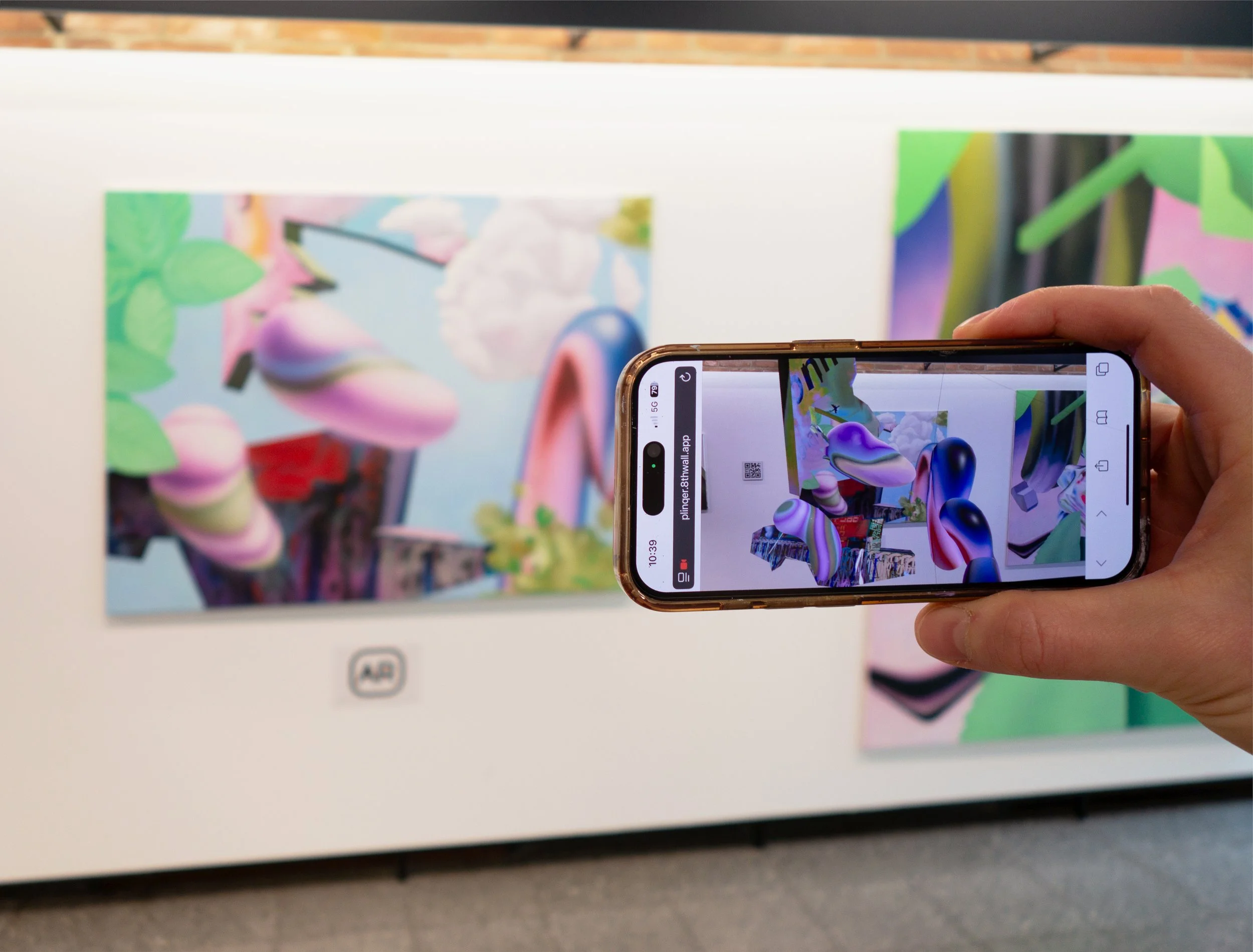 AR-Nutzung anhand von Floating 14 , Wilhelm-Morgner-Preis 2025, Foto: Eunjeong Kim