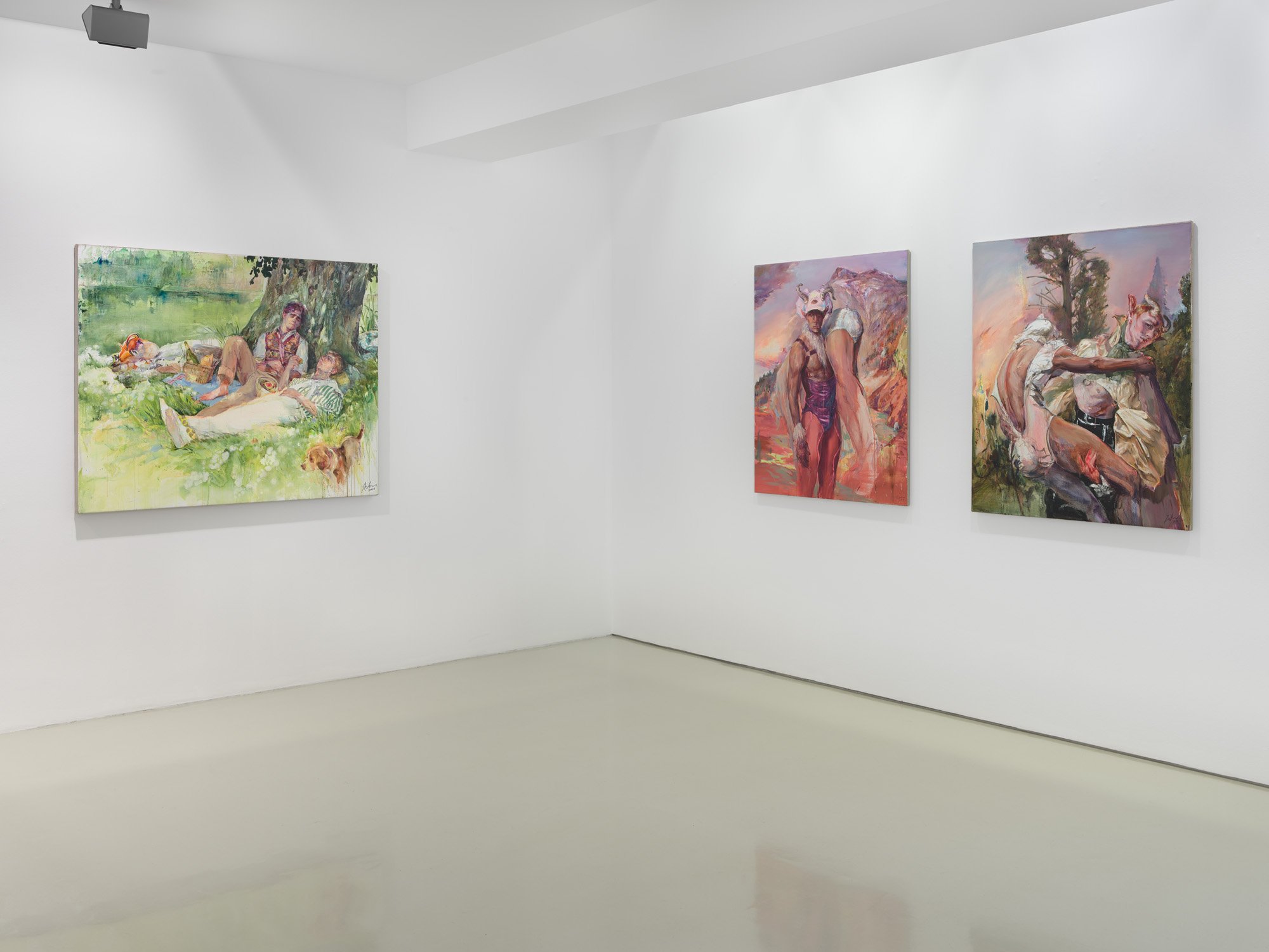 Lyu Yanxiang, Installationsansicht, Galerie Voss, Foto: Ivo Faber, Düsseldorf