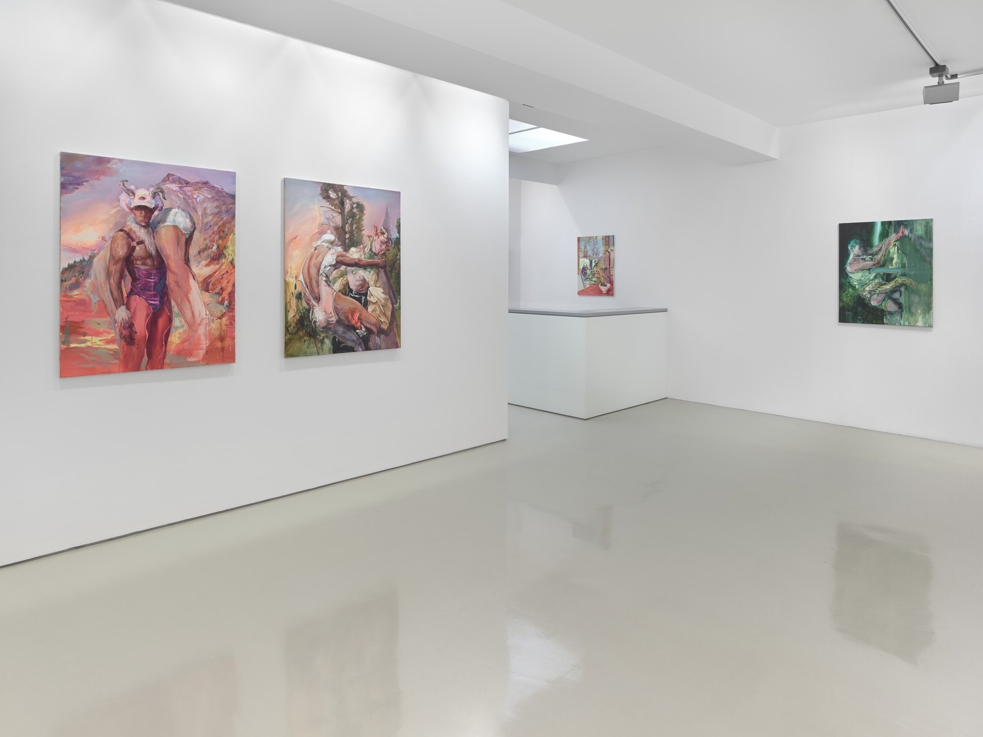 Lyu Yanxiang, Installationsansicht, Galerie Voss, Foto: Ivo Faber, Düsseldorf