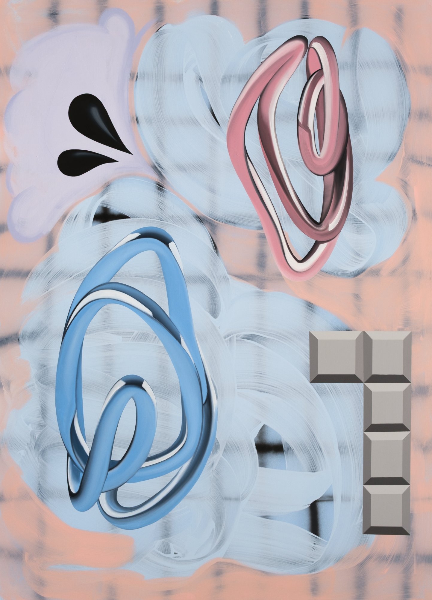 Duality, 180 x 130 cm, Öl und Acryl auf Leinwand, 2025