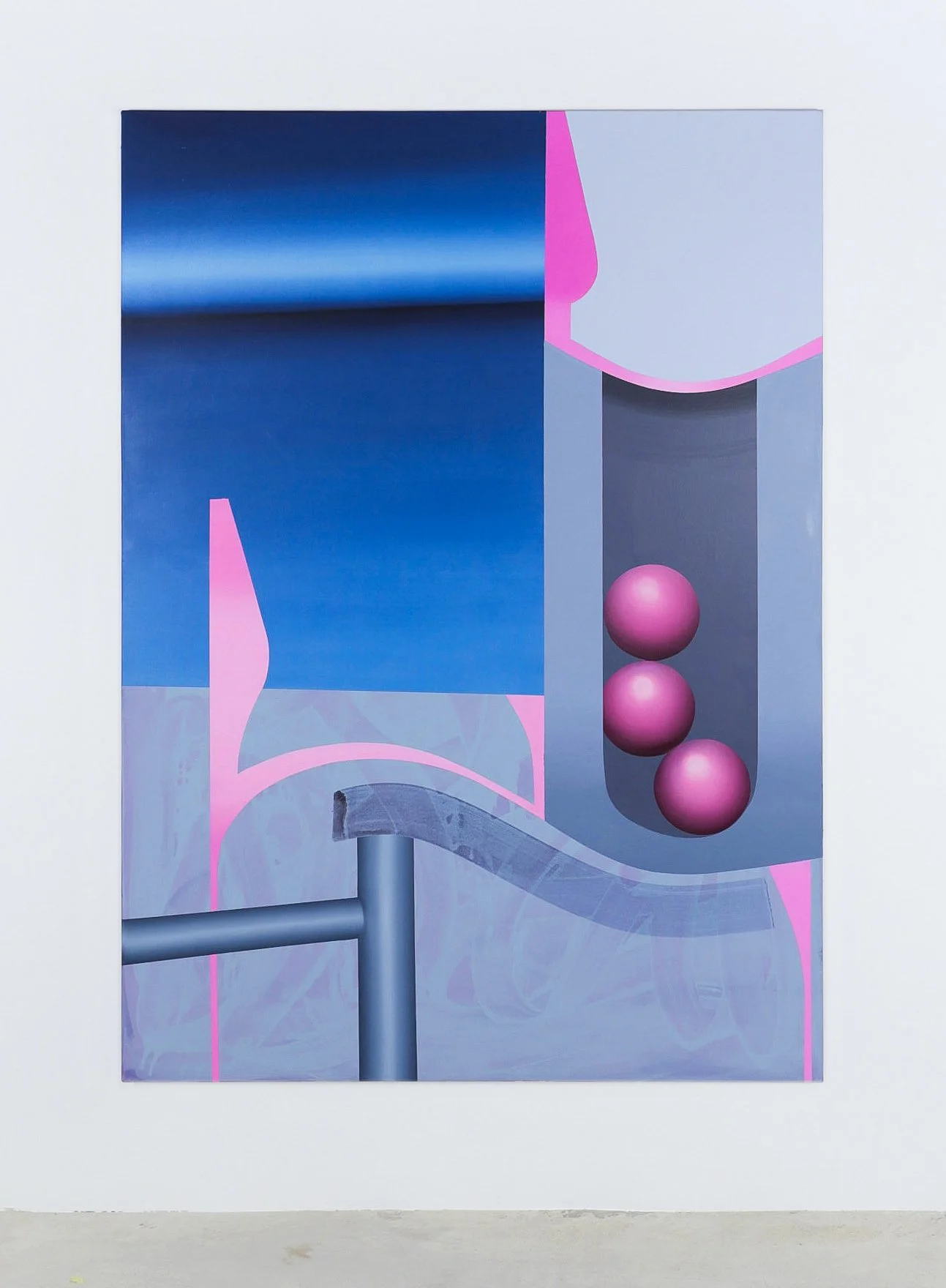 Pinball, 180 x 130 cm, Öl und Acryl auf Leinwand, 2024