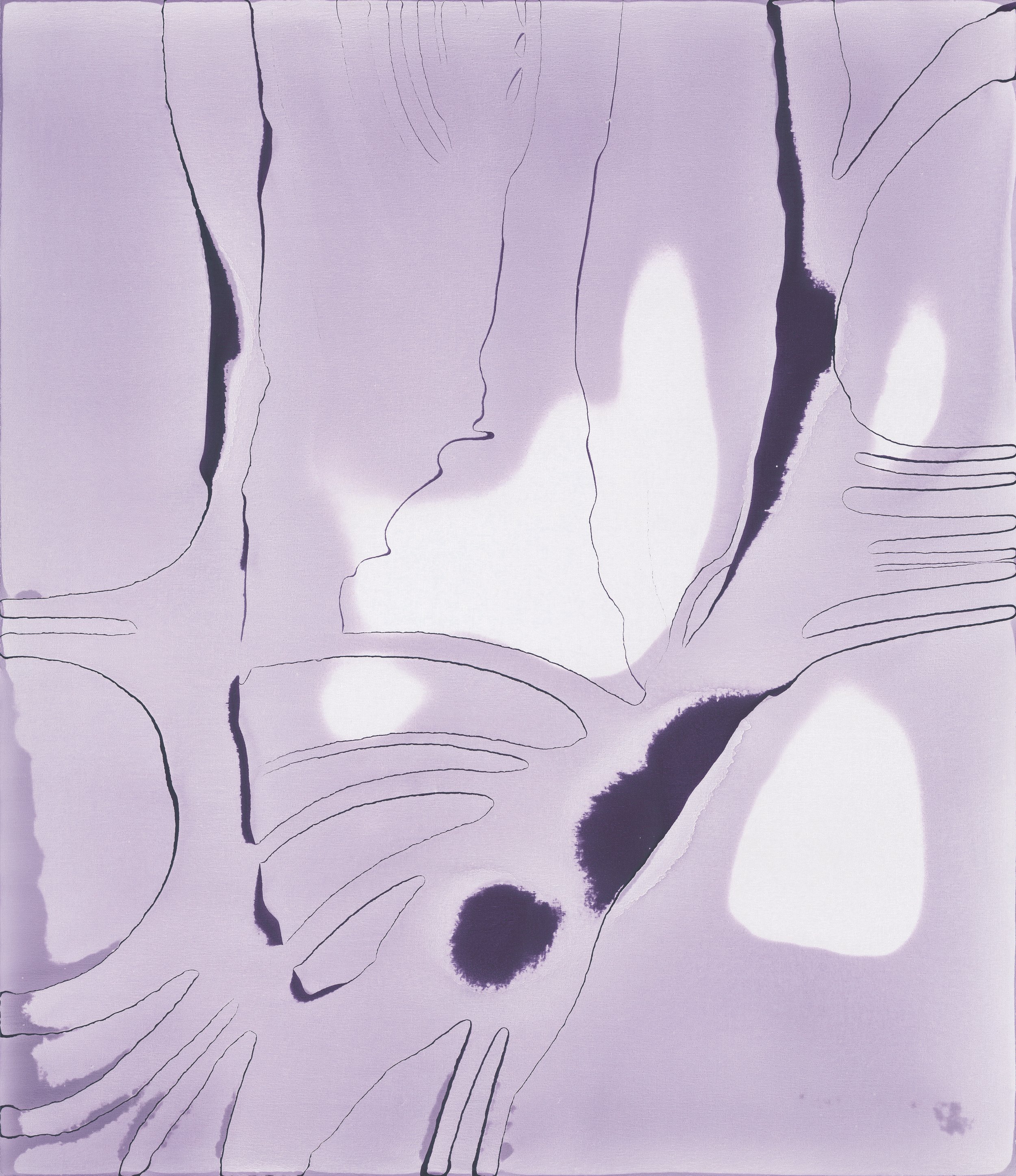 Tatjana Valsang, URBILD, 2025, Acryl auf Leinwand, 220 x 190 x 6,5 cm, Courtesy of the artist and Konrad Fischer Galerie