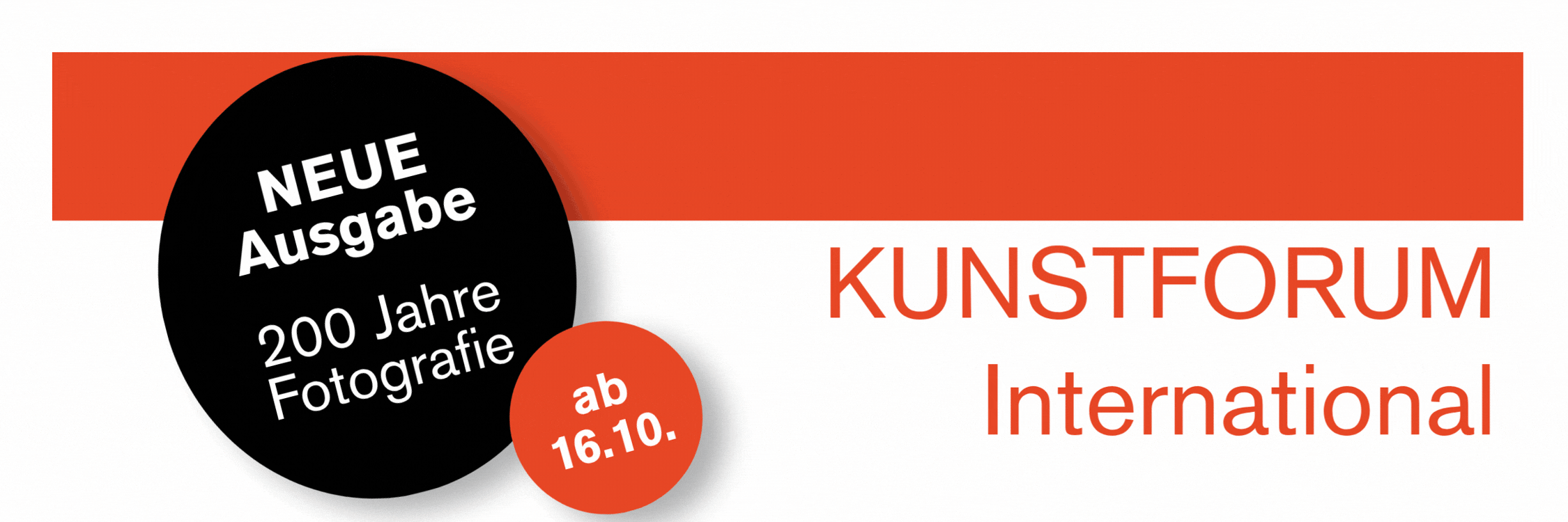 Kunstforum Anzeige Banner