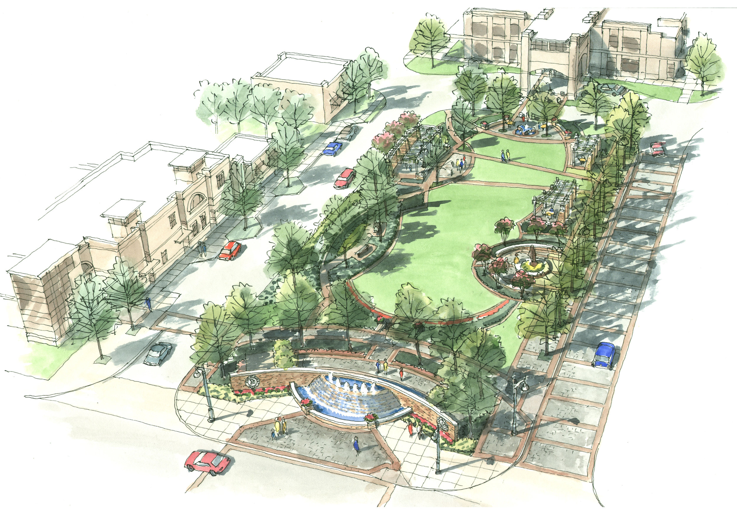 HERITAGE VILLAGE AND PIPELINE ROAD STREETSCAPE