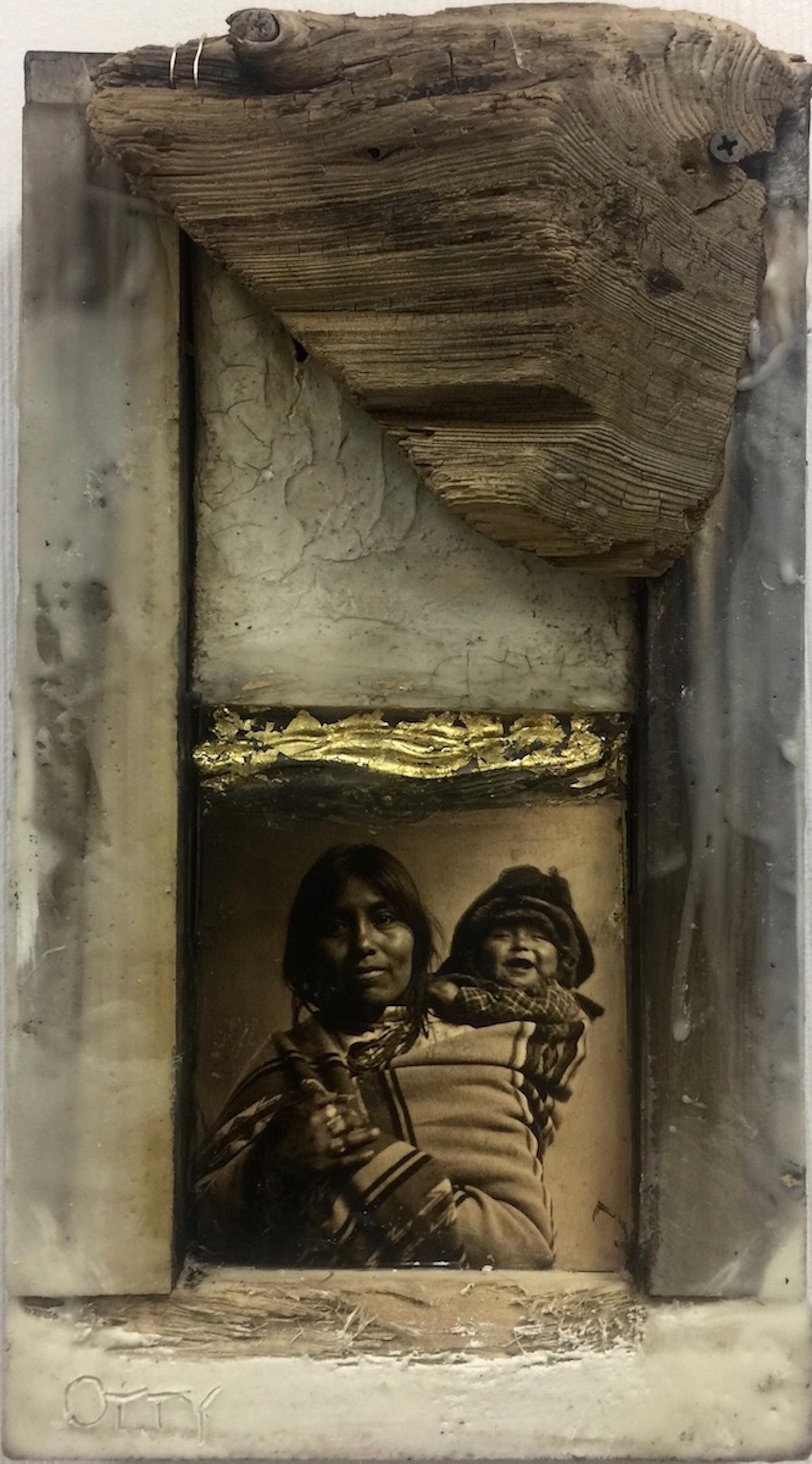 Museum Piece-Navajo People | Encaustic Assemblage