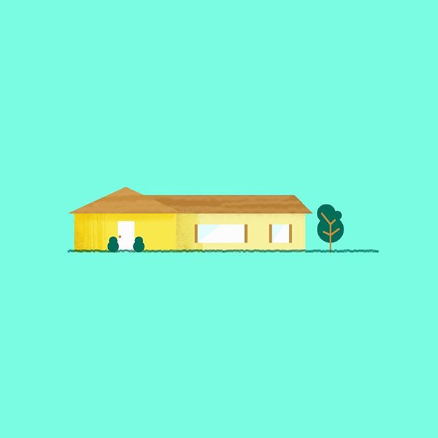 RANCH! .
.
.
.
.
.
.
.
#house #ranchstyle #suburbs #suburbia #architecture #design #icon #illustration #graphicdesign #adobe #graphic #geometric #motiondesign #motiongraphics #animation #styleframe #pitch #pitchvideo #explainer #tvshow #gameshow