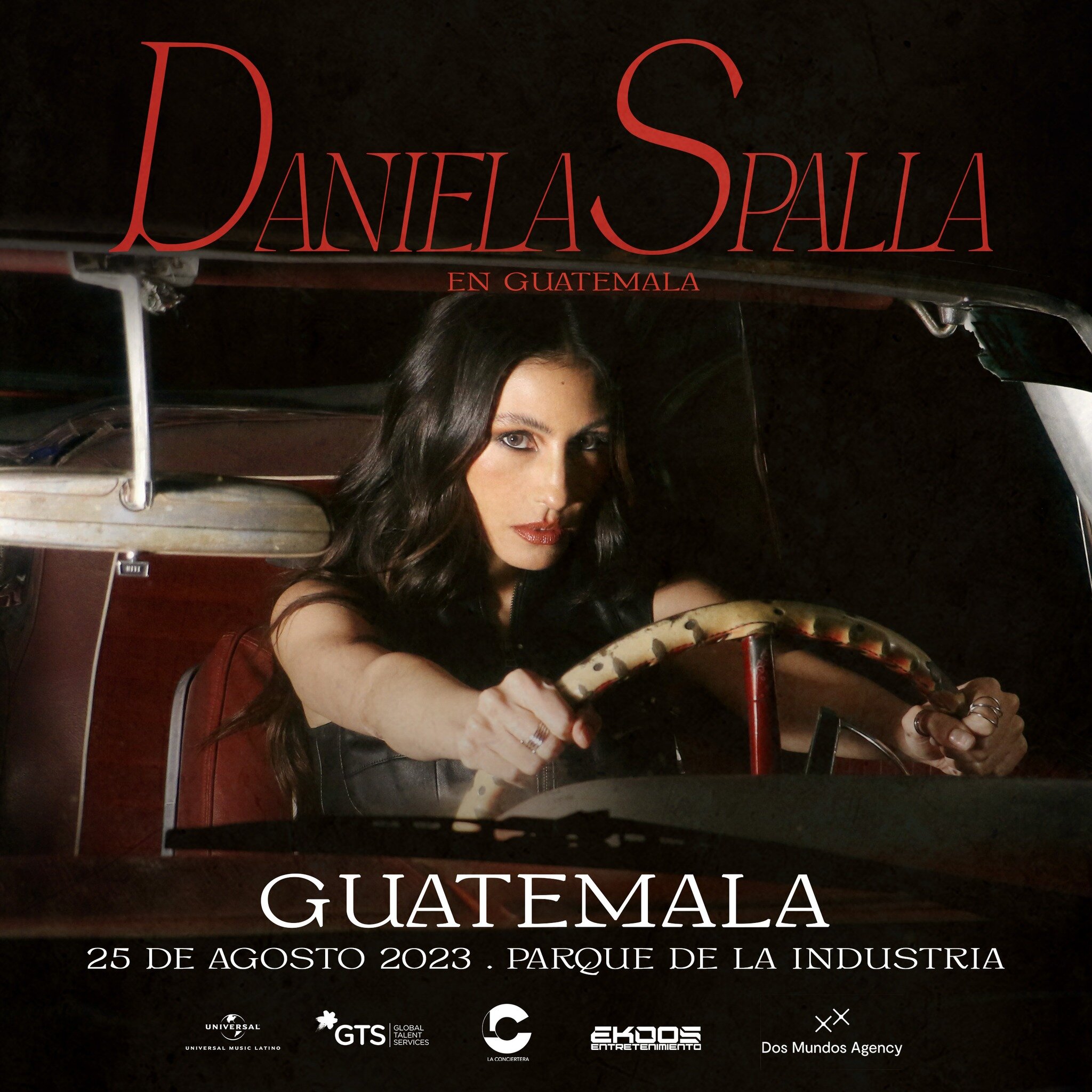 Amigos de #Guatemala estamos listos para cantar a todo pulm&oacute;n las canciones de Daniela Spalla en vivo?? ❤️&zwj;🩹❤️&zwj;🩹

No te lo puedes perder
⭐️ @danielaspalla 
🗒️ 25 de AGOSTO
📍Parque de la Industria #Guatemala

#rock #alternativa #con