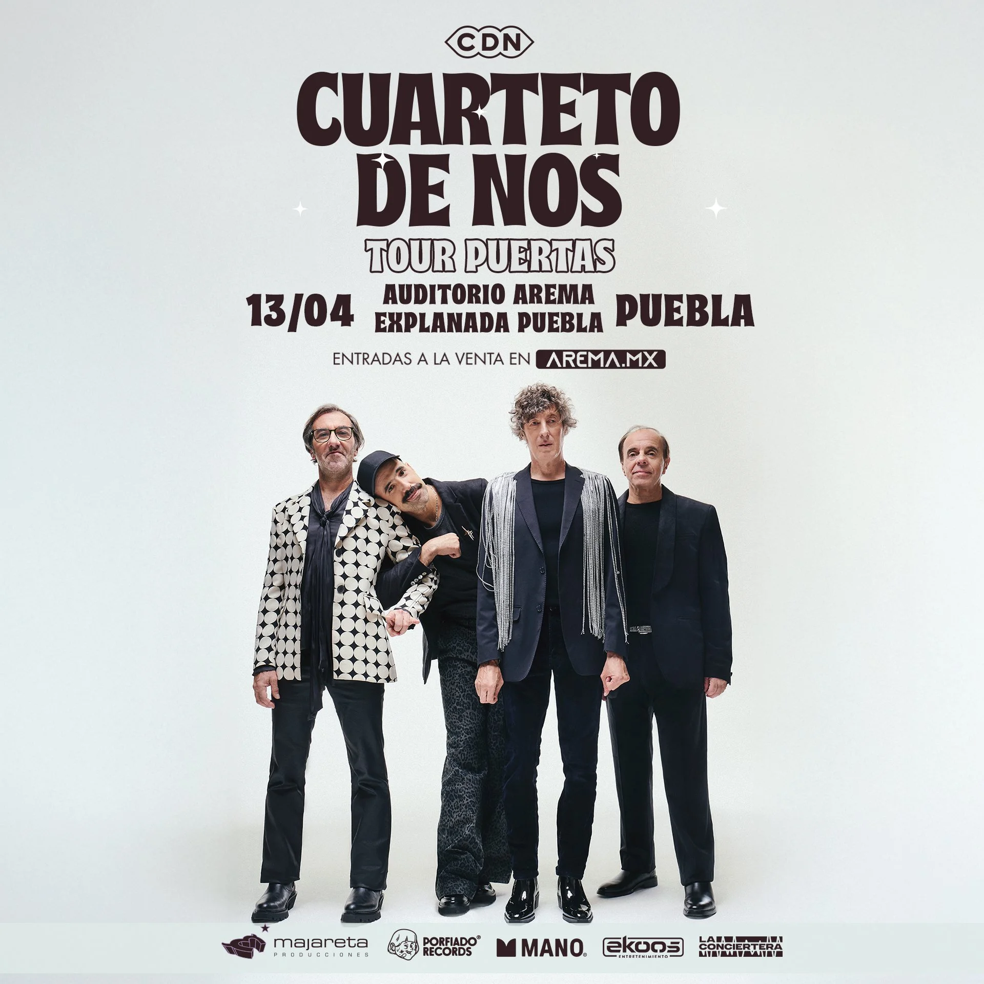 Cuarteto de Nos en Puebla, Mérida y Cancún