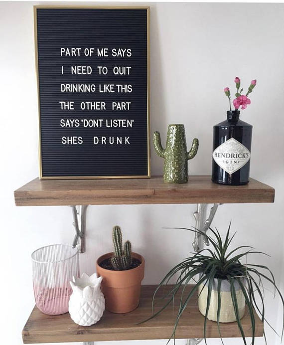 Vintage Style Letter Board