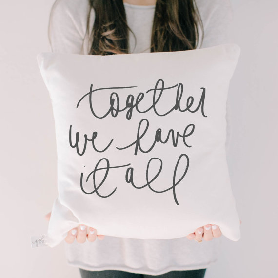 Together Throw Pillow