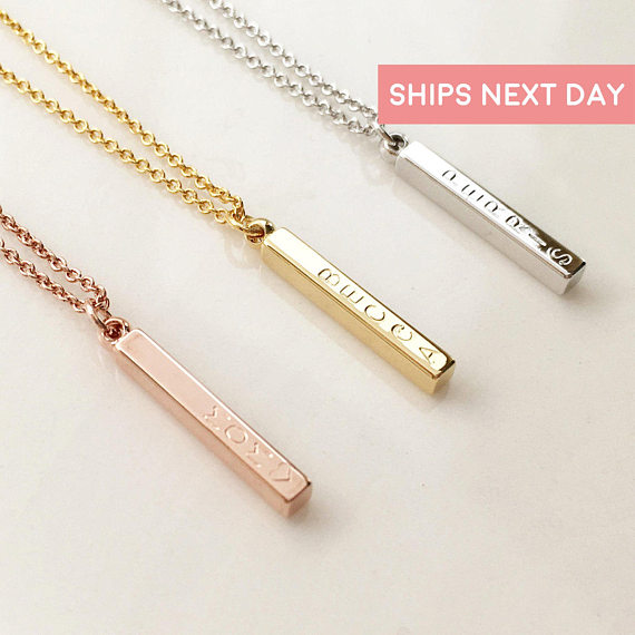 Vertical Bar Necklace