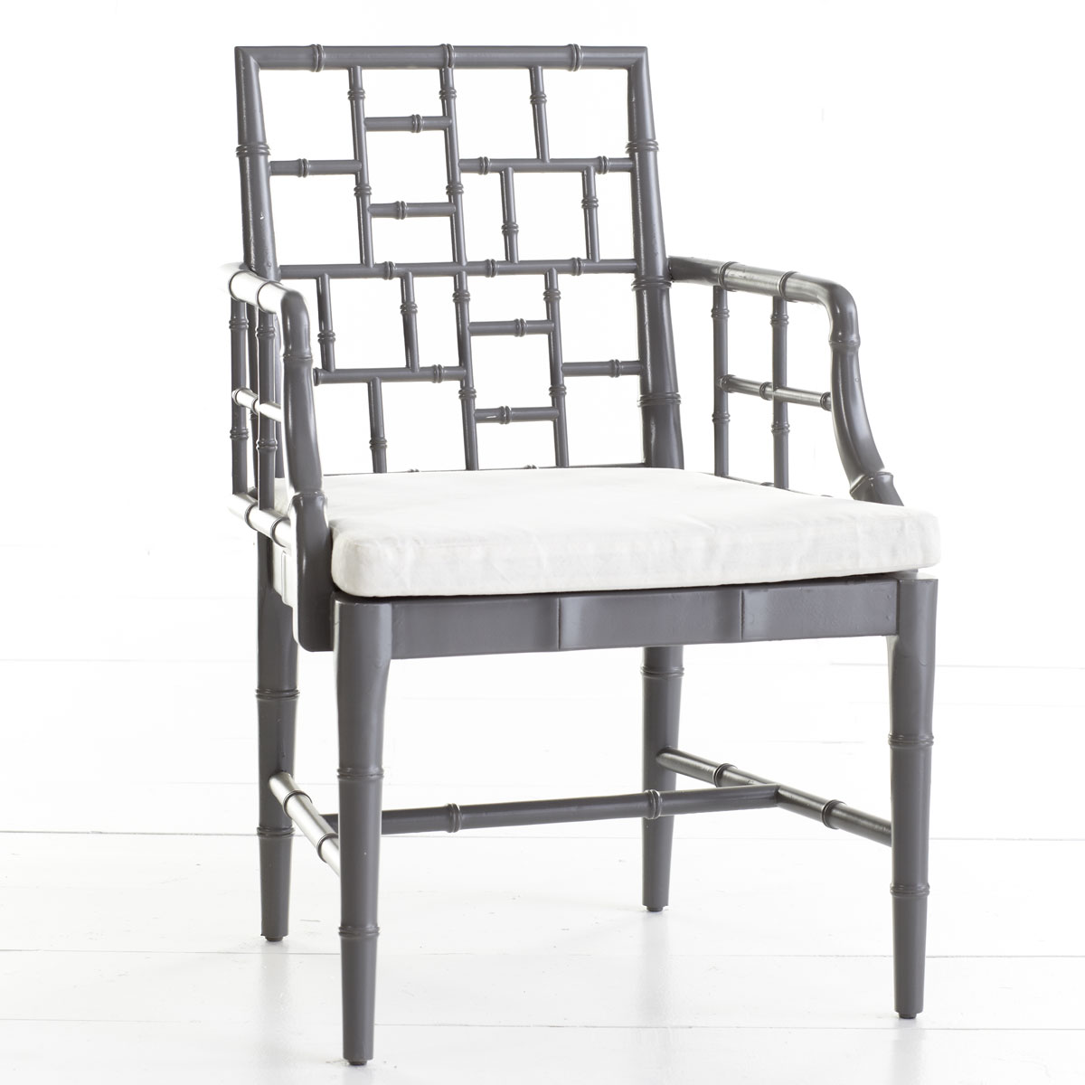 Grey Bamboo Chair