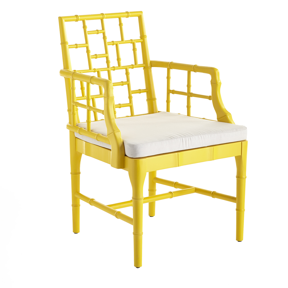 Yellow Bamboo Chair