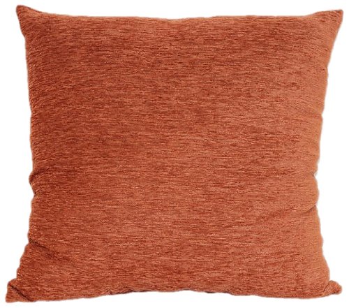 Rust Silk Throw Pillow