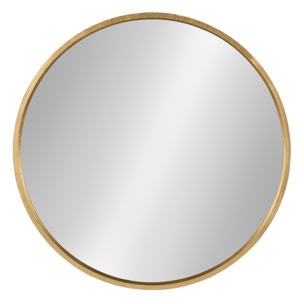 25" Gold Round Mirror