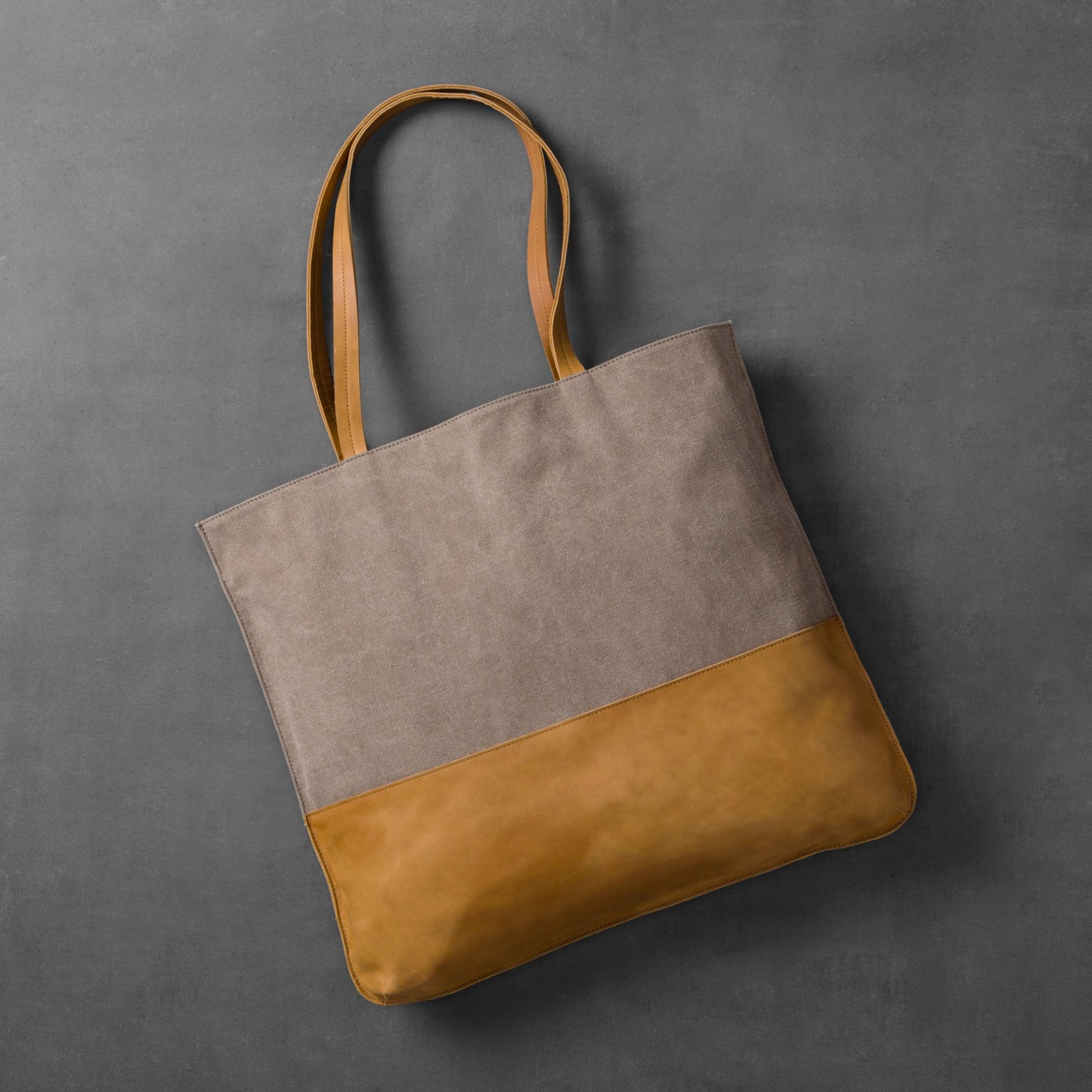 Canvas & Leather Tote