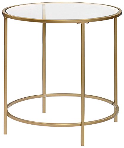 Gold & Glass Side TAble