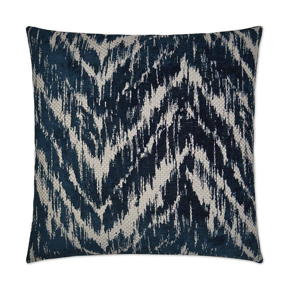 Textured Navy Throw Pillow