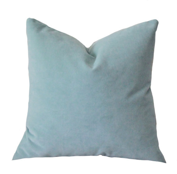 Baby Blue Throw Pillow