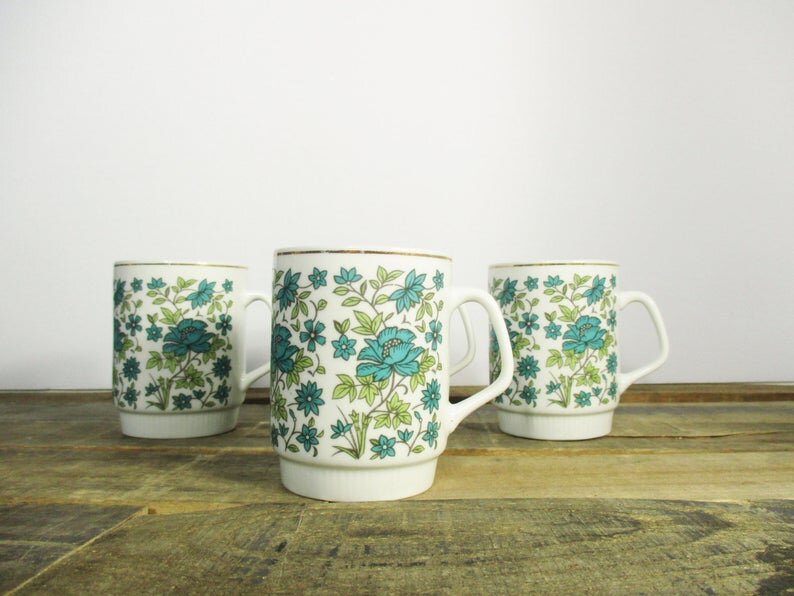 vintage Floral mugs (Copy)